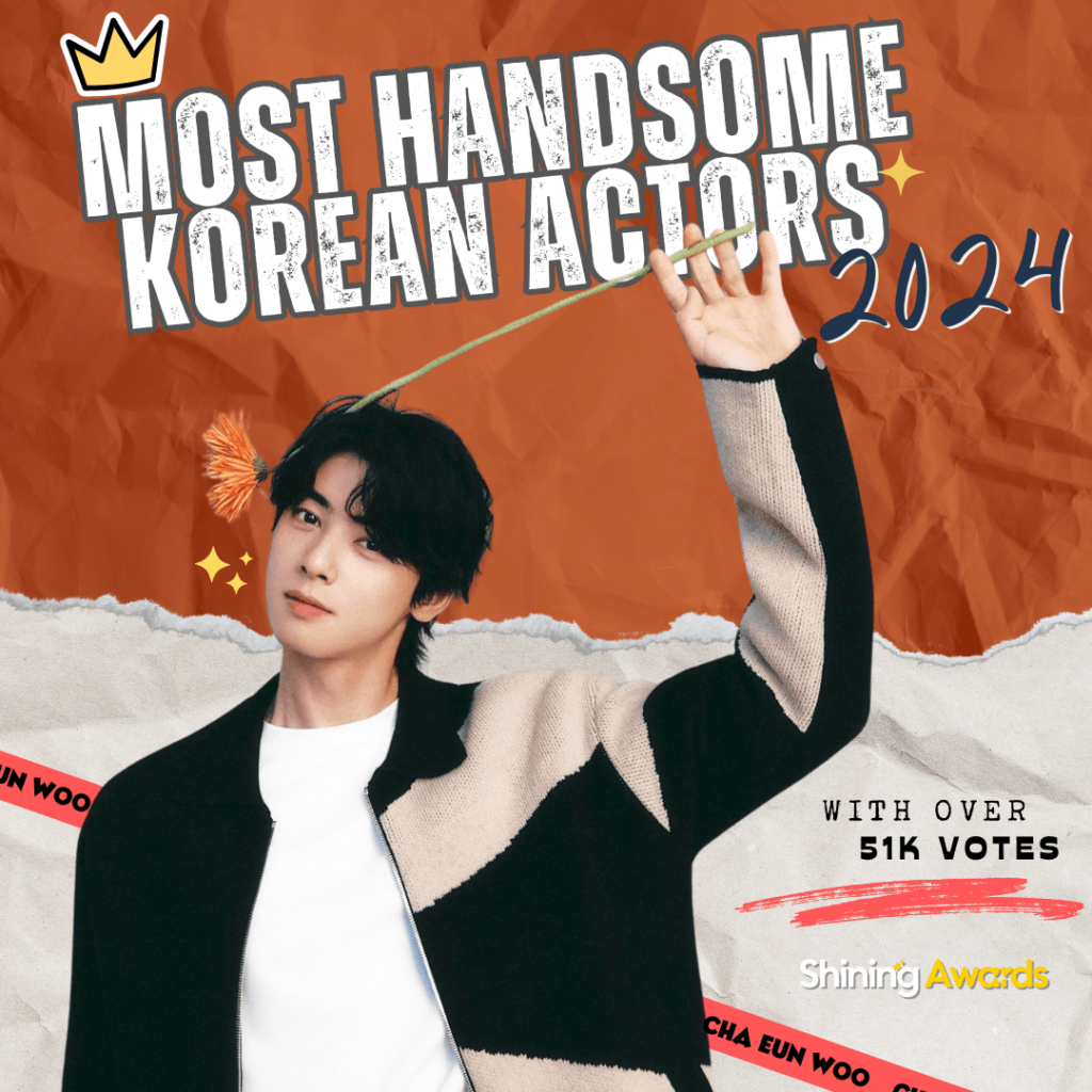 Most Handsome Korean Actors 2024 27 Cha Eun Woo Winner of Most Handsome Korean Actors 2024