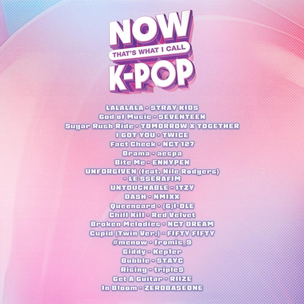 From Stray Kids to TXT to SEVENTEEN: 20 Tracks Make the Cut for NOW That's What I Call KPOP Compilation Album 3 now that's what i call kpop