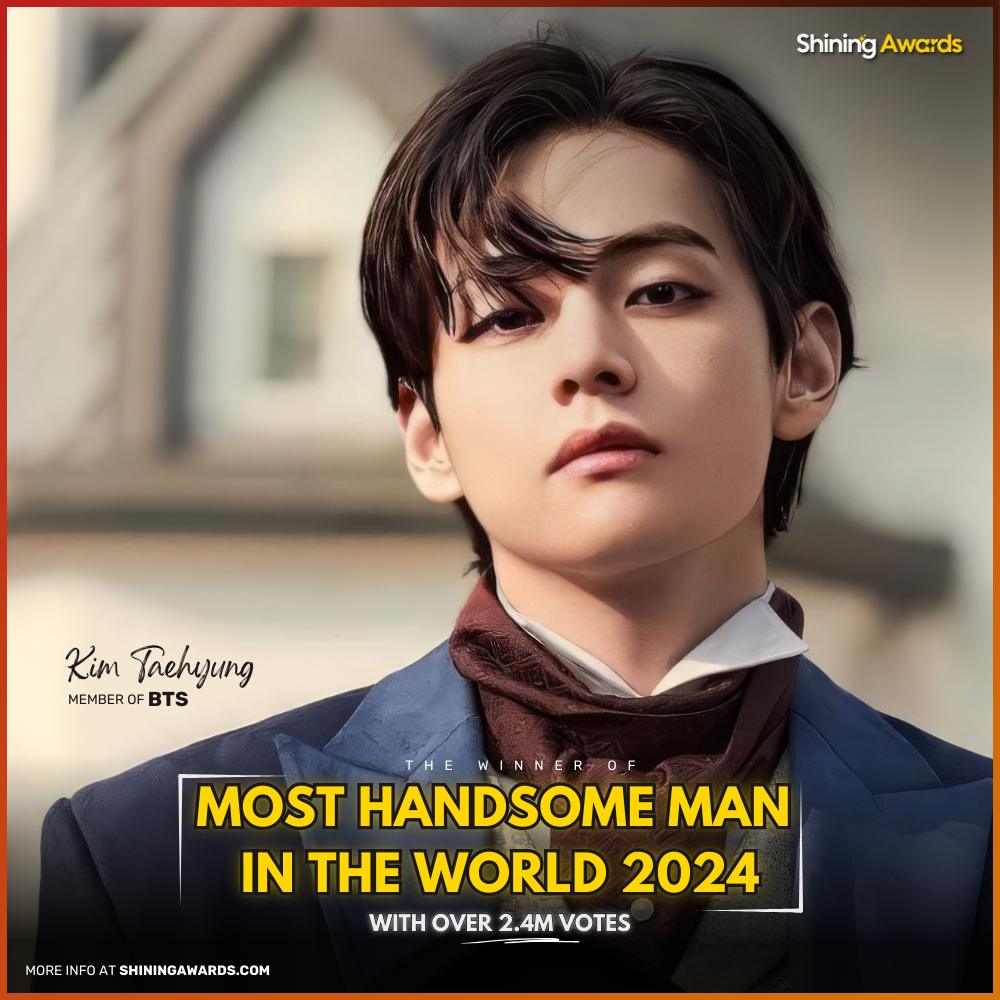 Kim Taehyung V Most Handsome Man In The World 2024