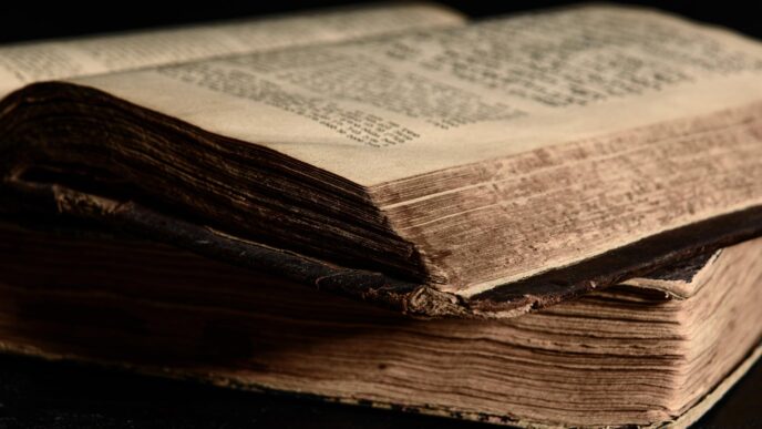 Old Worn Jewish Bible