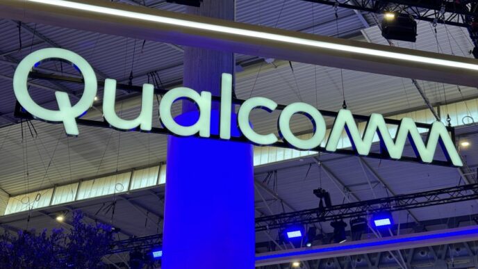 Qualcomm signage at MWC
