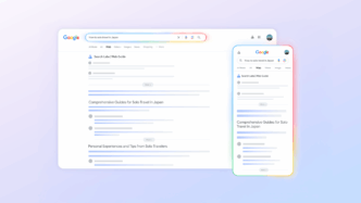 Experimental Search Results Page Organized by AI