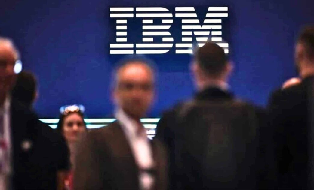 IBM Logo On A Wall