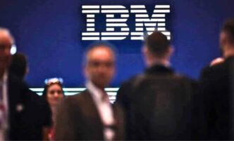 IBM Logo On A Wall