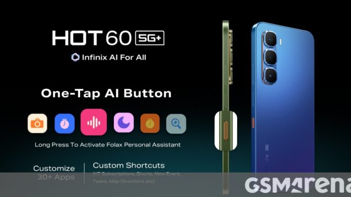Infinix Hot 60 5G+ Launching Next Week Featuring One-Tap AI Button