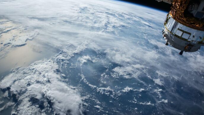 satellite orbiting earth