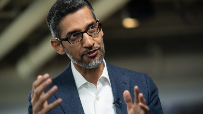 Sundar Pichai, chief executive officer of Alphabet