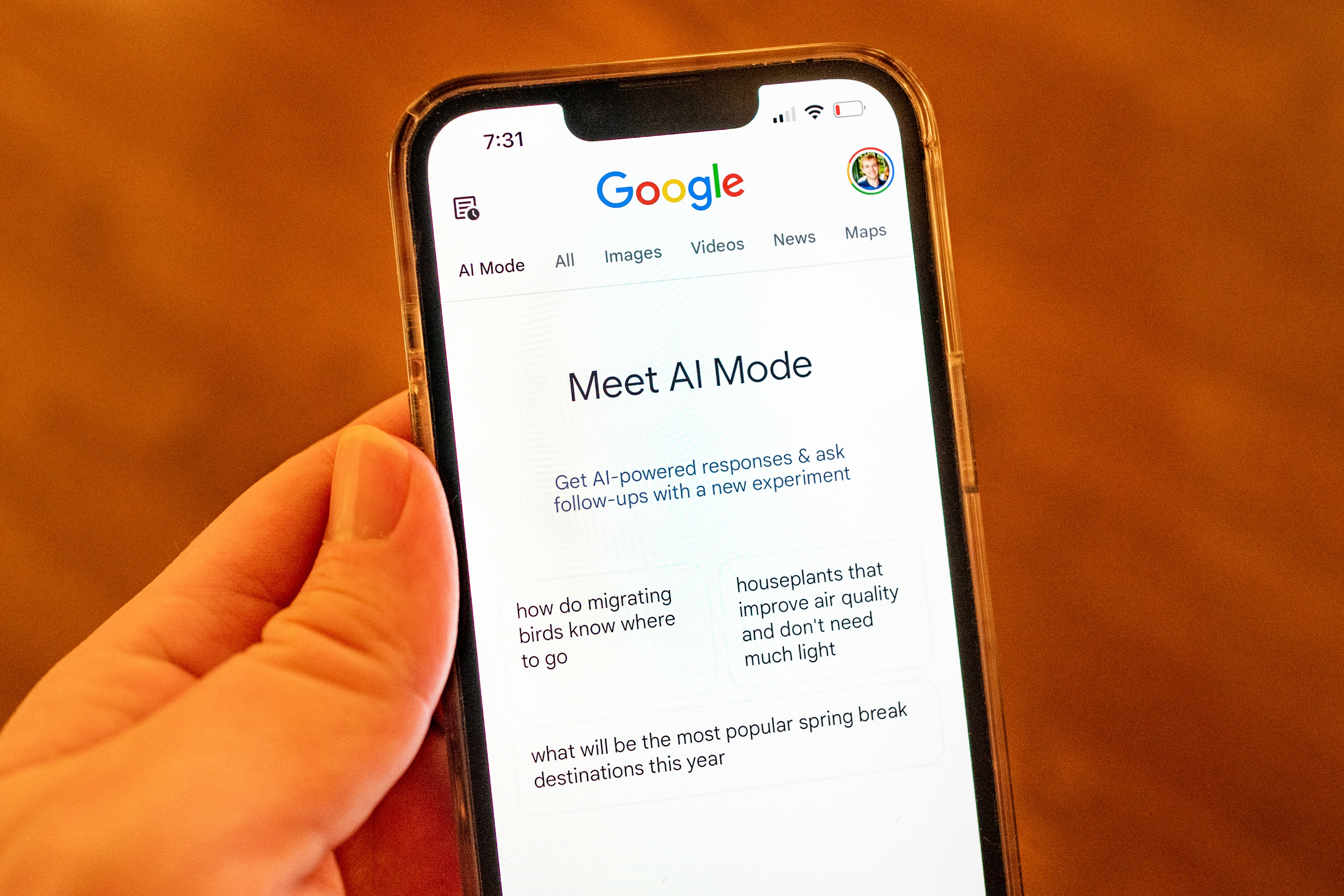 Google AI Mode on iPhone