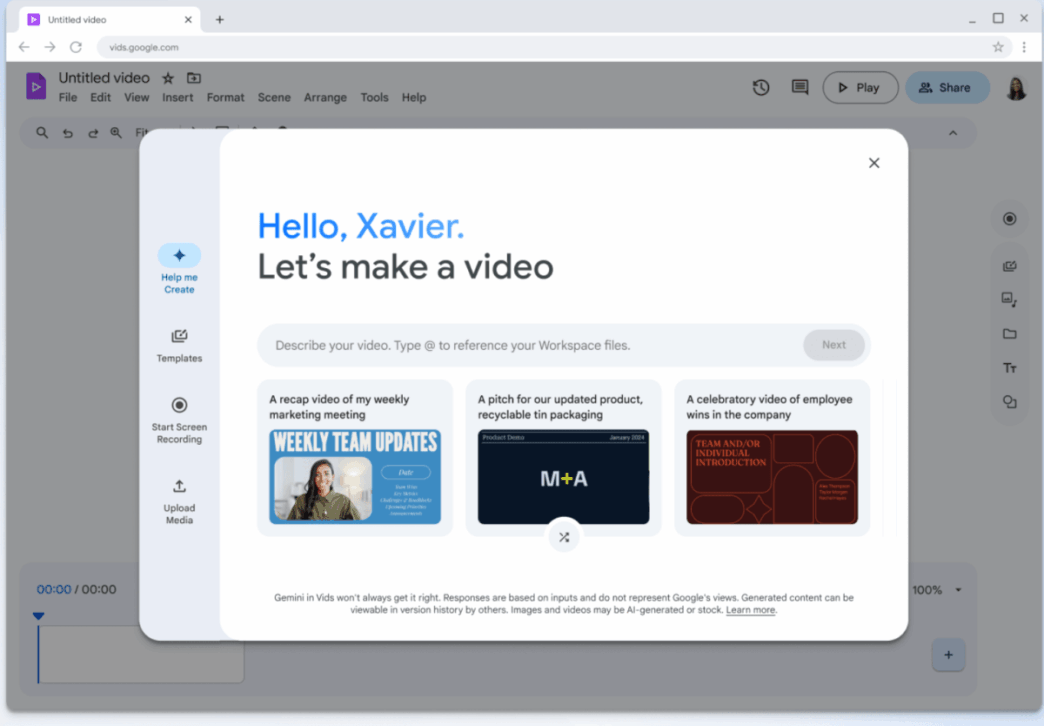 Google Introduces New Vids Shortcut Button to Simplify Drive Video Editing