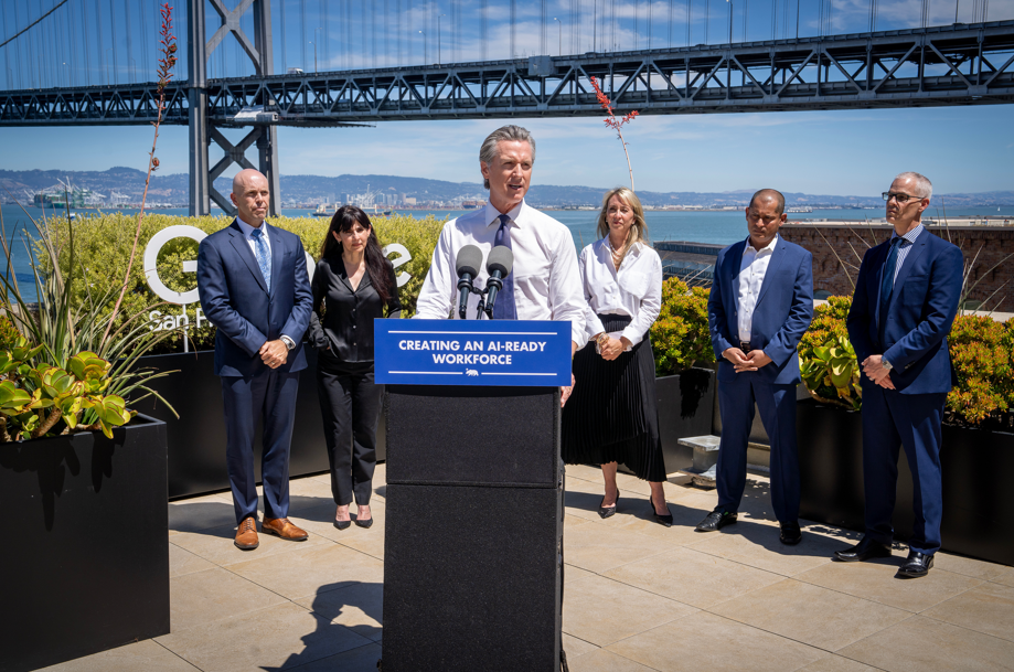 Governor Newsom Joins Top Tech Firms to Equip Californians for AI Era