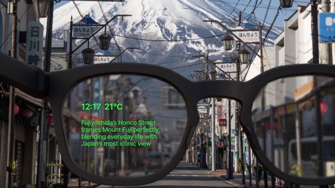 A rendering of the Halo AI smart glasses.