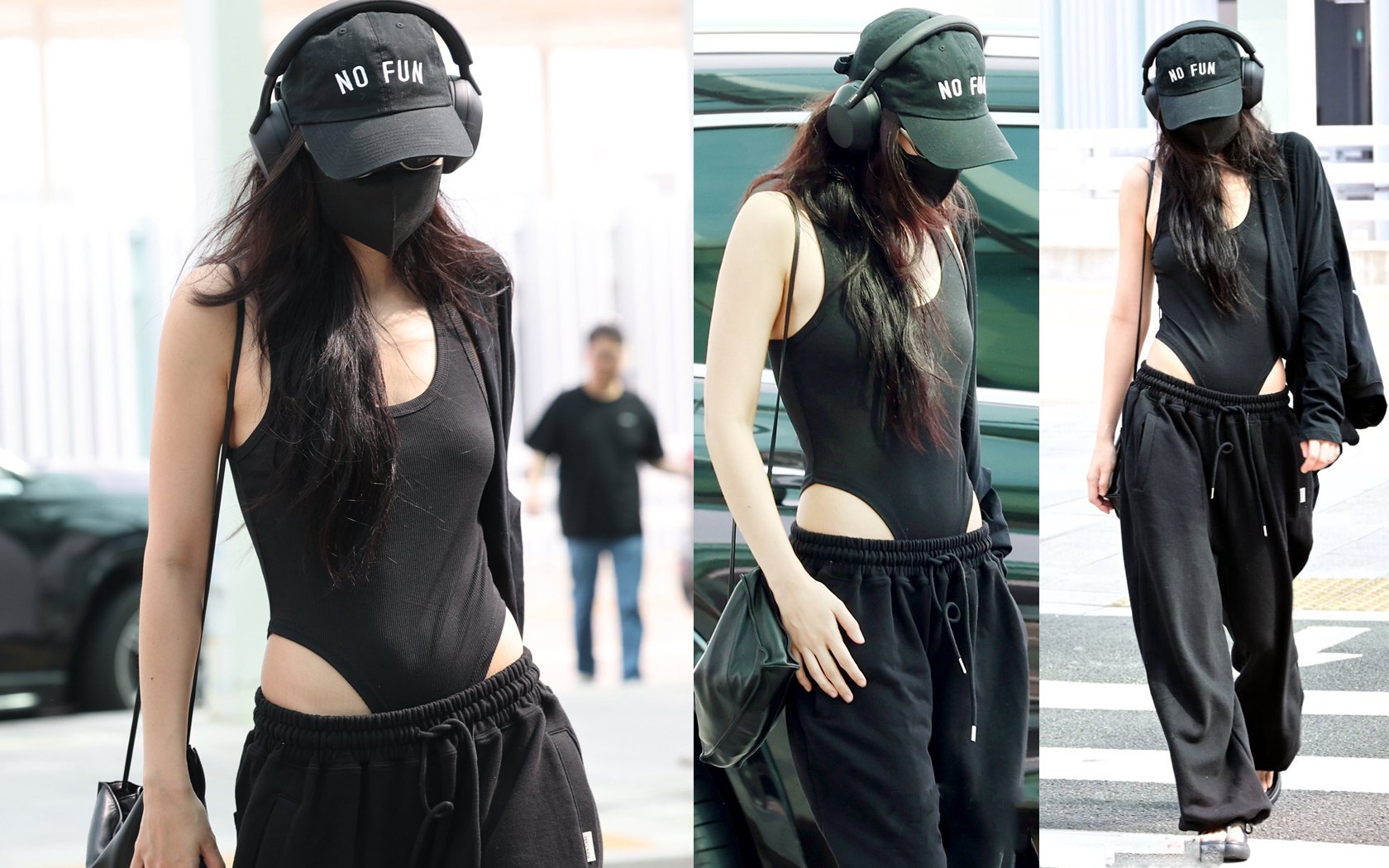 K-netizens talk about Jennie's bold bodysuit airport fashion
