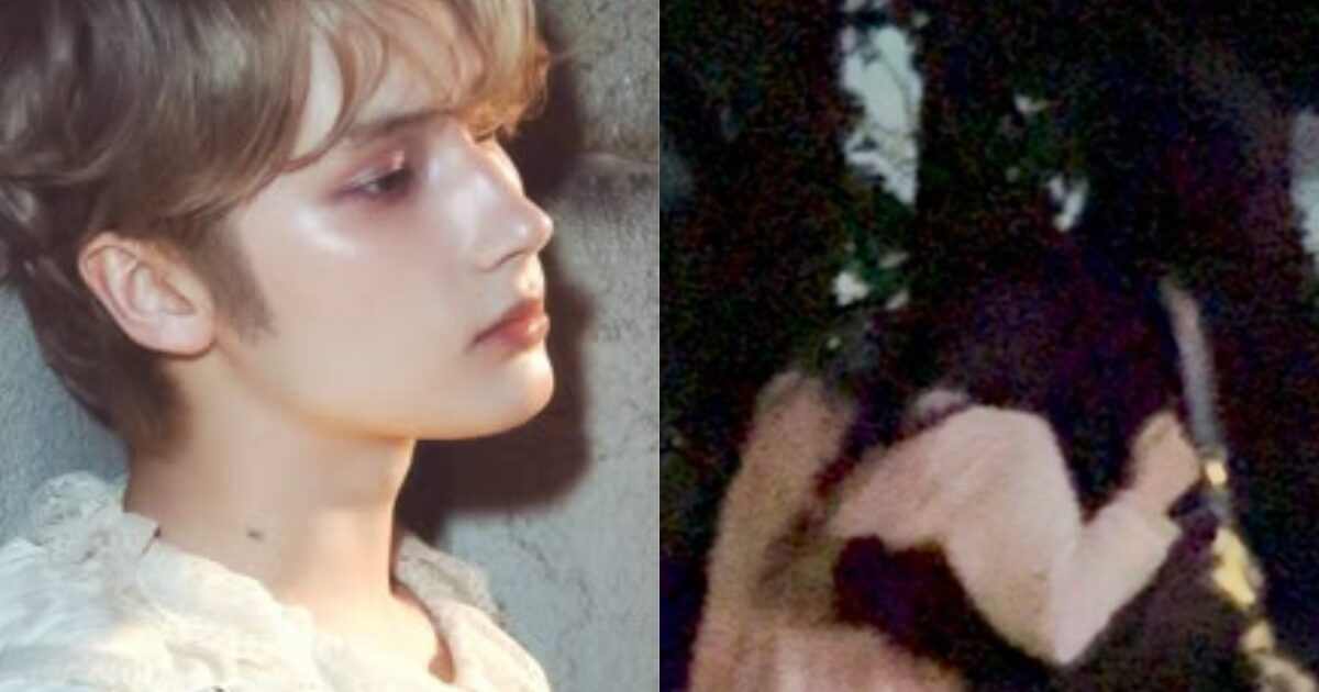 Huening Kai spotted with girl outside bar