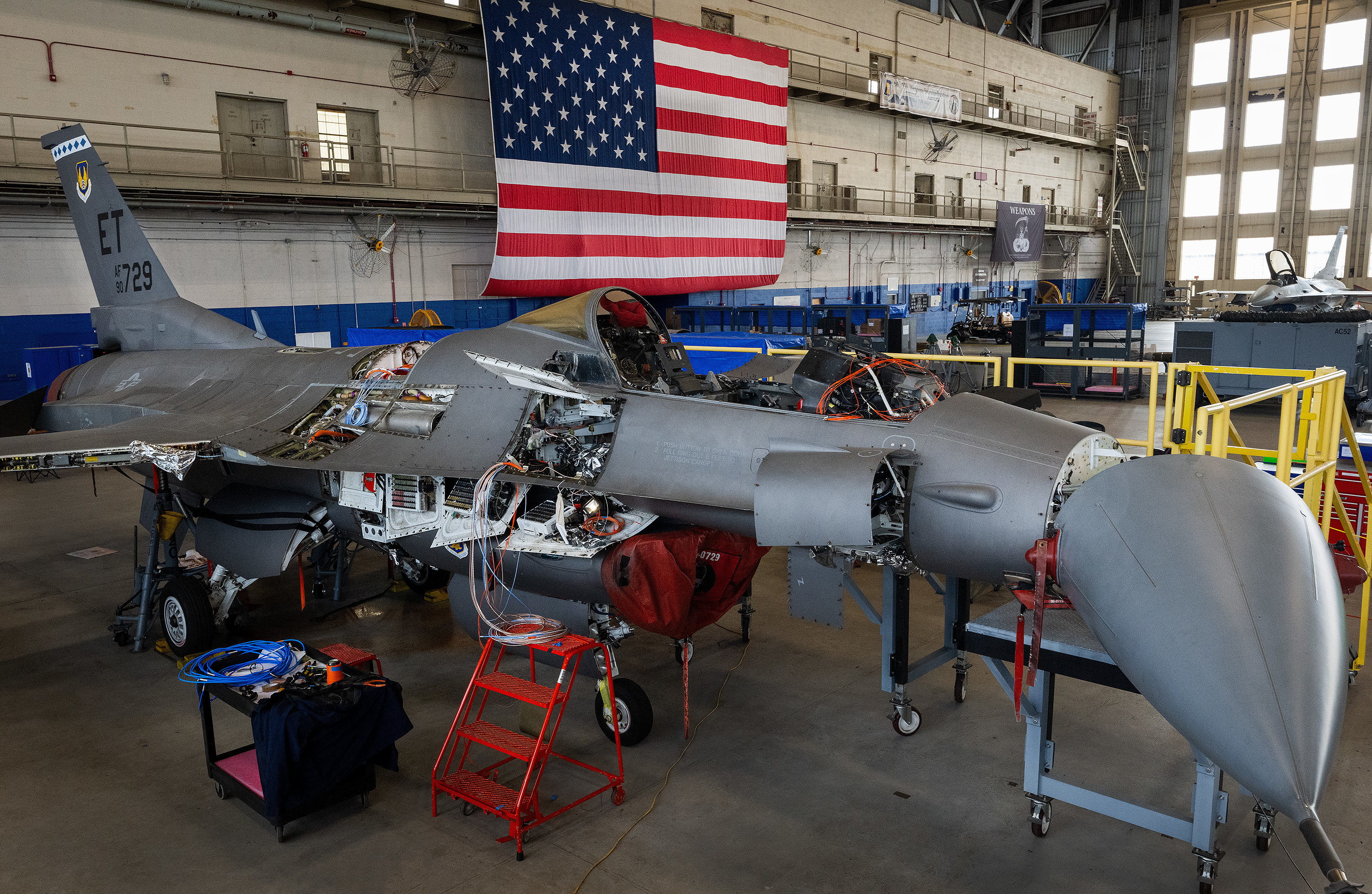 An F-16C modified for the VENOM program at Eglin Air Force Base.