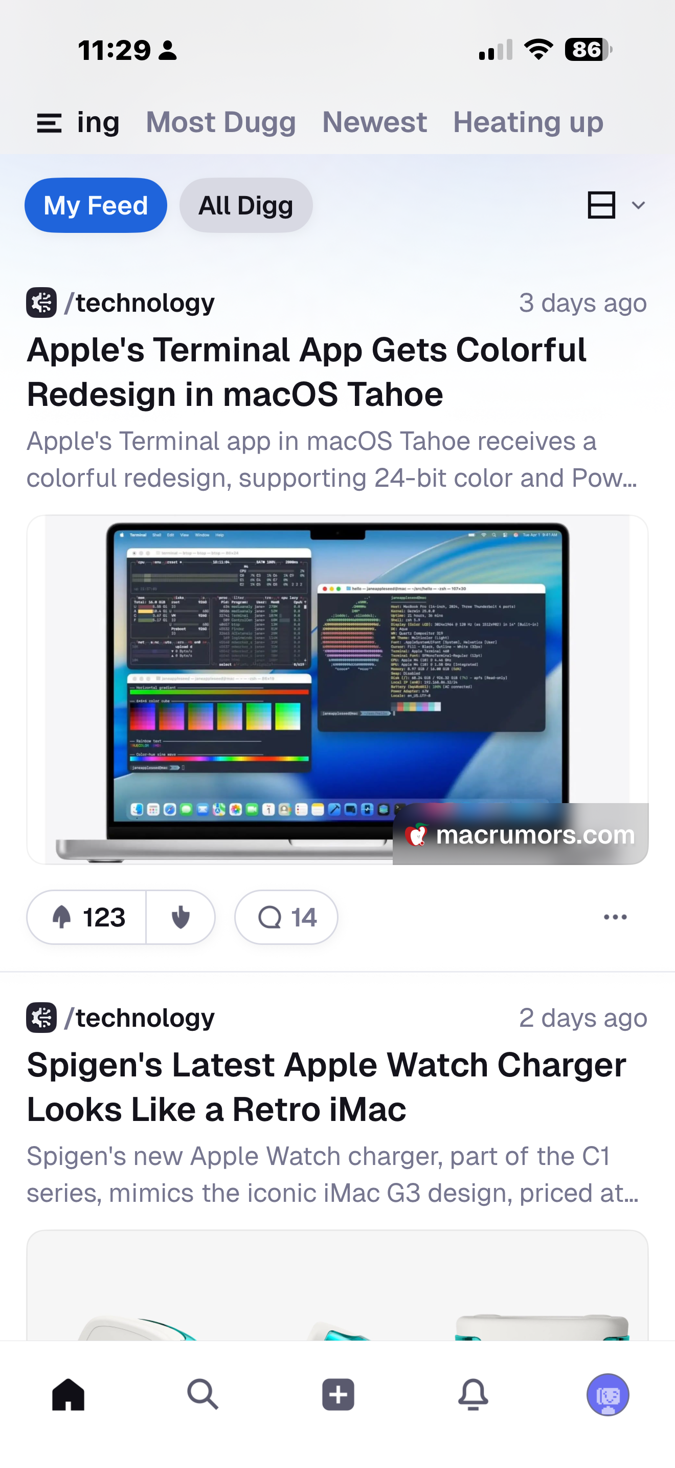 Digg Feeds