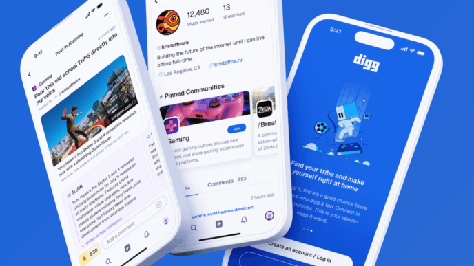 Digg app on cell phones