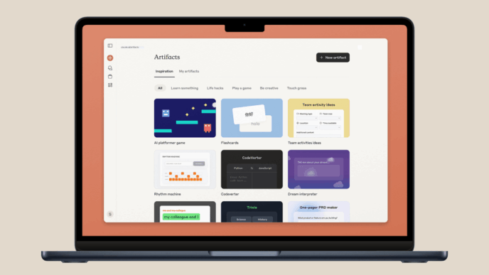 Anthropic Enables App Creation Directly Through Its Claude AI Chatbot