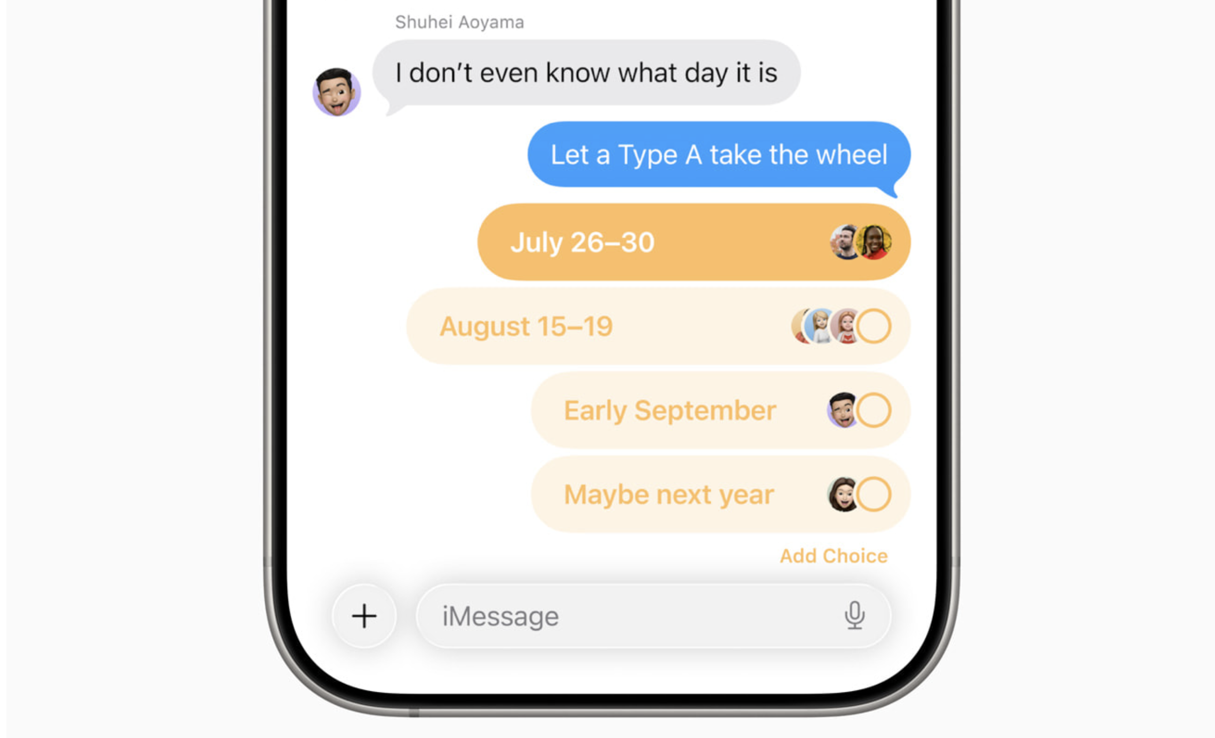 Polls in Messages