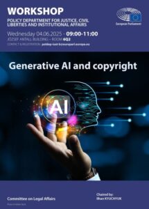 EWC Participation in the Generative AI and Copyright Workshop Invited by the Committee on Legal Affairs (JURI)
