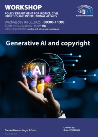 EWC Participation in the Generative AI and Copyright Workshop Invited by the Committee on Legal Affairs (JURI)