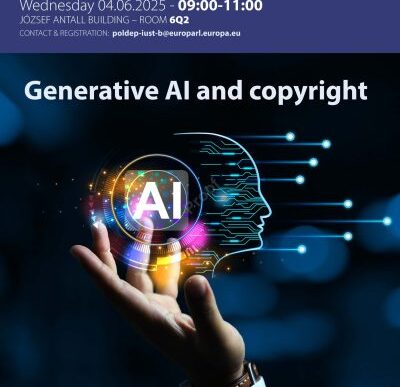 EWC Participation in the Generative AI and Copyright Workshop Invited by the Committee on Legal Affairs (JURI)