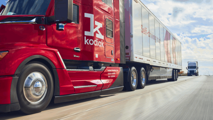 Kodiak Robotics big rig truck