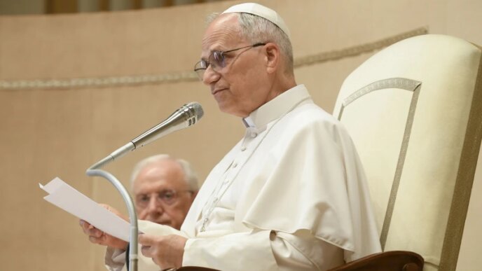 The pope told the political leaders that “natural law, which is universally valid apart from and above other more debatable beliefs, constitutes the compass by which to take our bearings in legislating and acting.