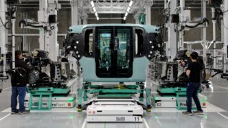 Zoox's new robotaxi production facility in Hayward, California
