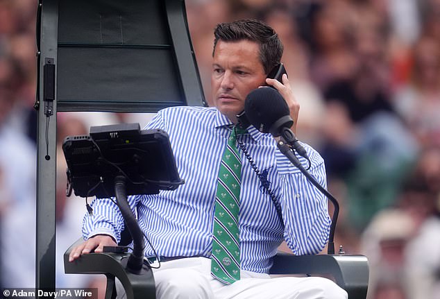 German umpire Nico Helwerth made the decision to replay the point despite the clear error