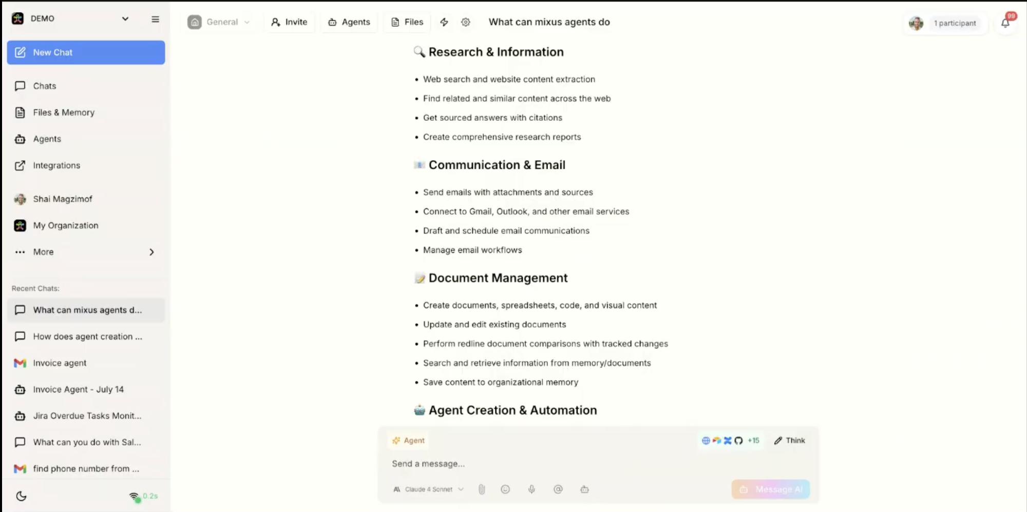 Mixus capabilities overview
