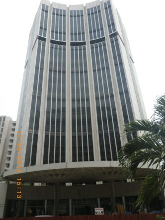 Kenyan dirt road and loan officer using smartphone with cattle herd