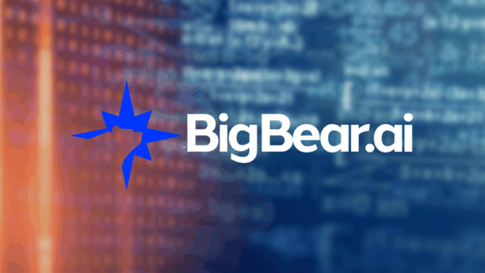 BigBear.ai coding background - This image is an original composition by MarketBeat using licensed and editorial elements. Not for redistribution or reuse.