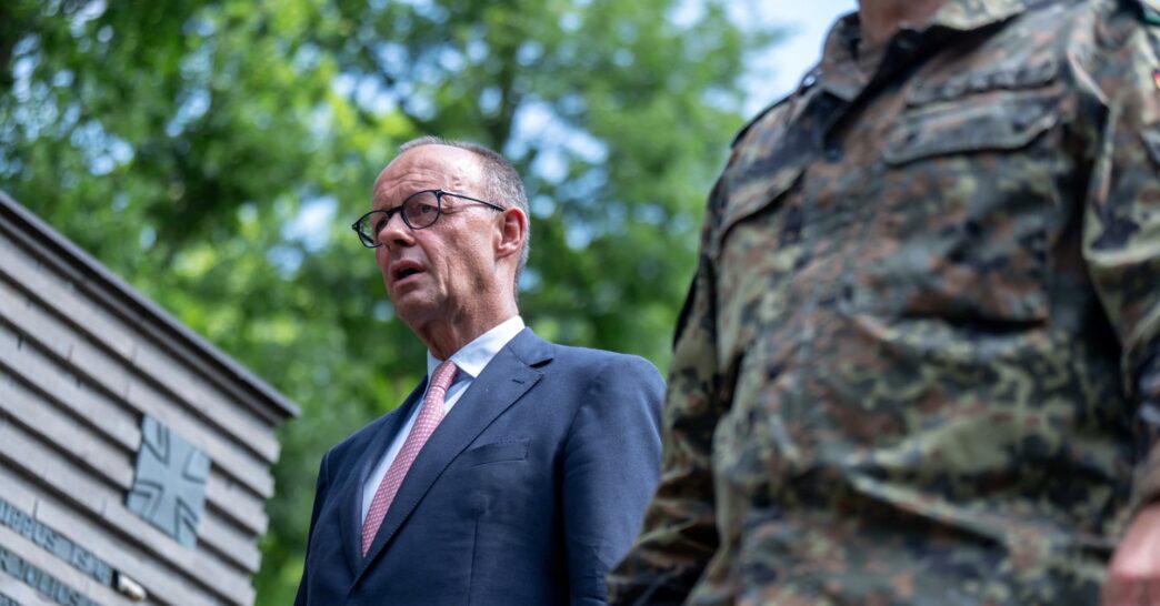 Gundbert Scherf with Helsing branding