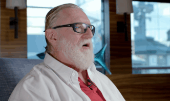 Gabe Newell in the 20th Anniversary Half-Life 2 Documentary.
