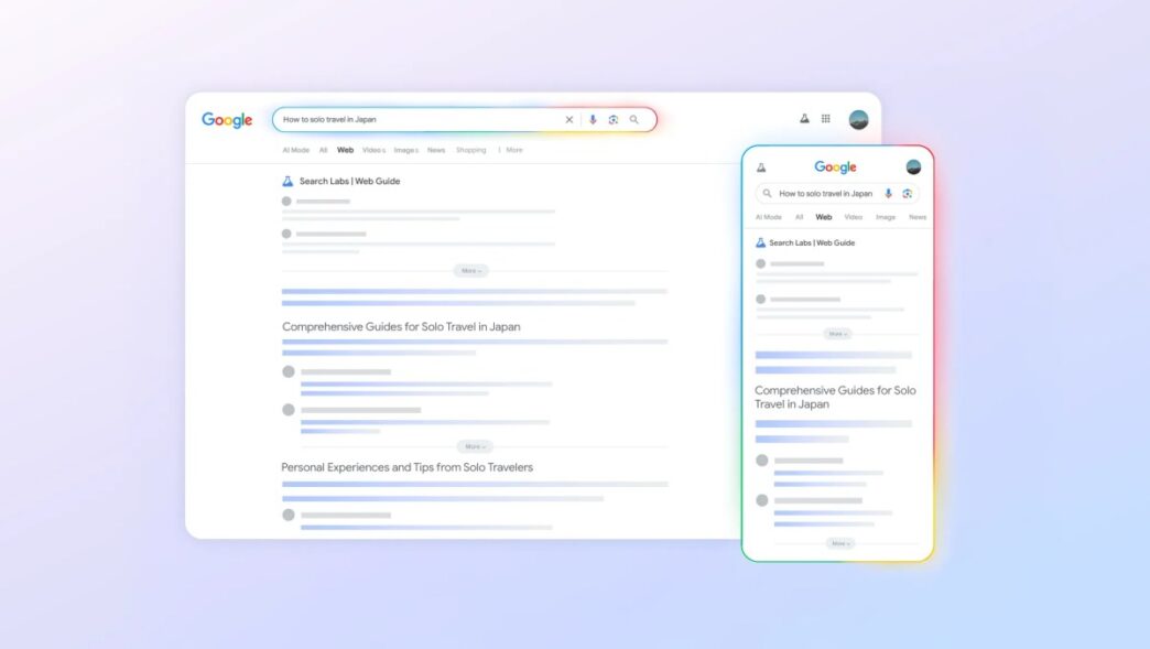 Google’s Latest Web View Search Test Uses AI to Arrange Results