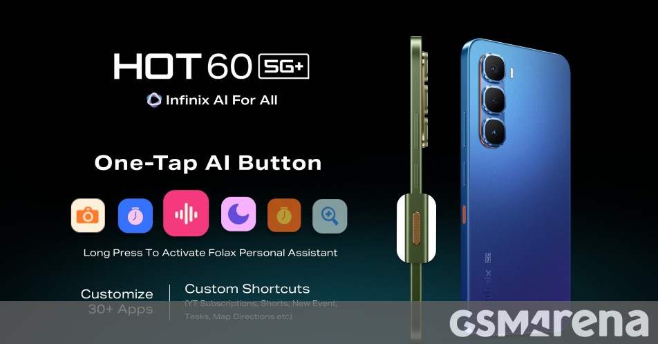 Infinix Hot 60 5G+ Launching Next Week Featuring One-Tap AI Button