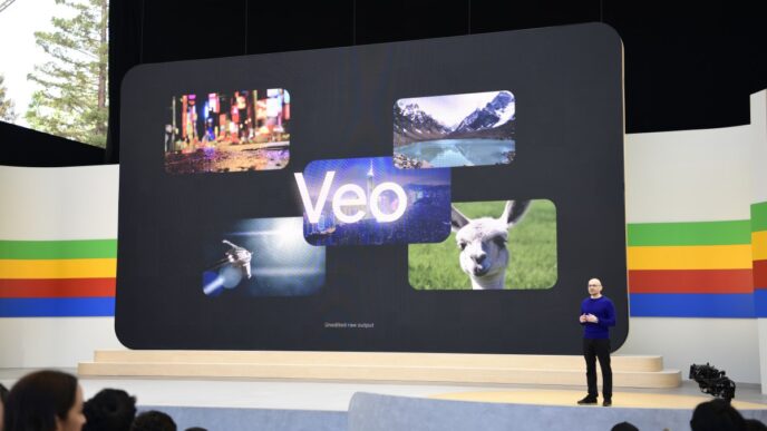 Google Veo presentation at Google I/O 2024