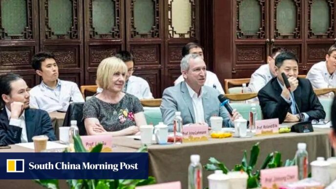 Leading AI Medical Experts Roland Eils and Irina Lehmann Depart Germany for China