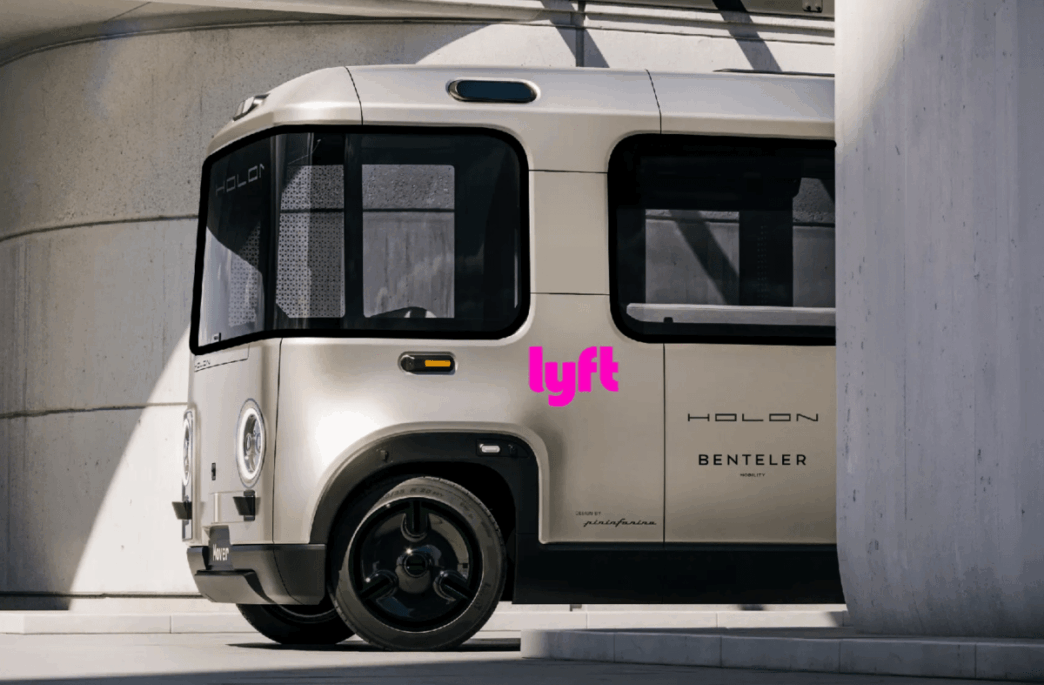 rendering of Lyft autonomous shuttle