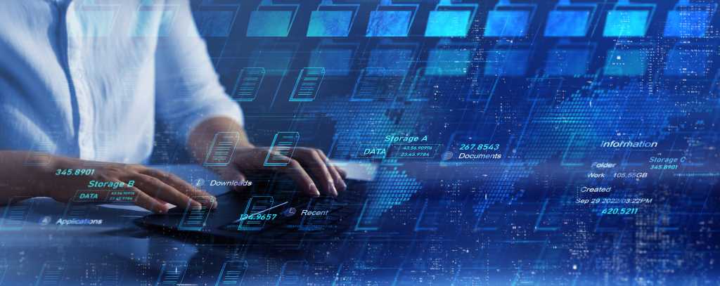 Online documentation database and document management system concept.