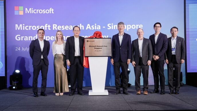 Microsoft Research Asia Opens Singapore Facility to Boost AI Innovation, Industry Transformation, and Talent Growth