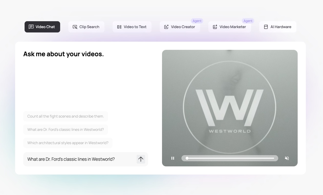 Memories.ai Interface