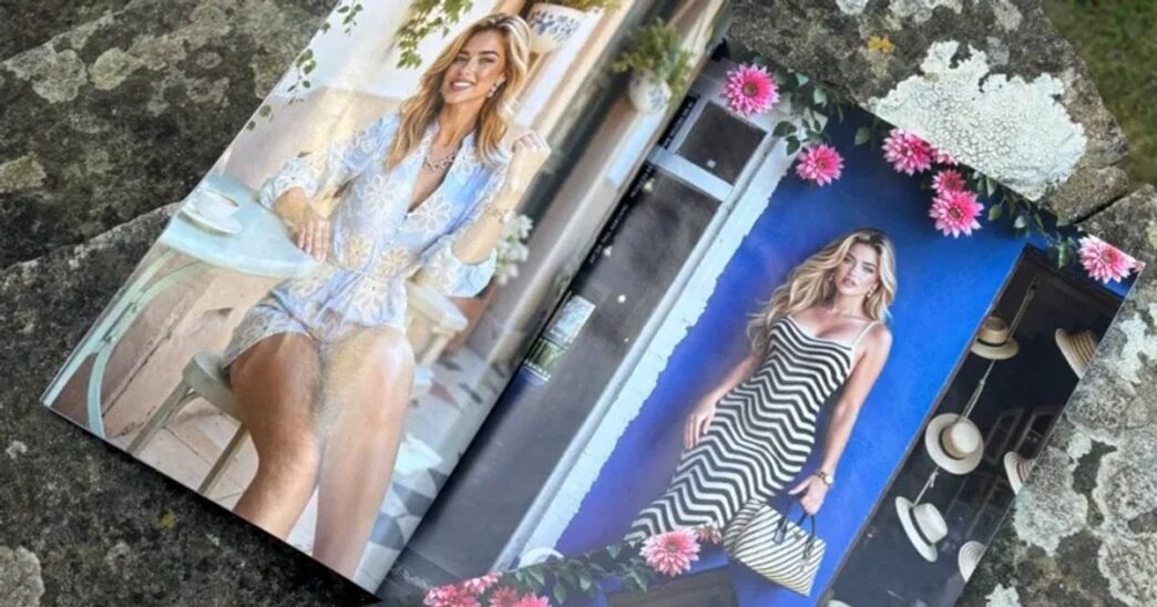 Guess AI model in Vogue