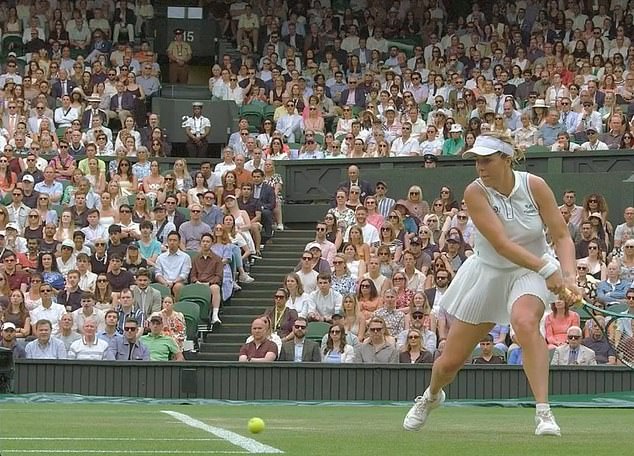 This ball from Sonay Kartal was not called out as HawkEye line judge malfunctioned on Sunday