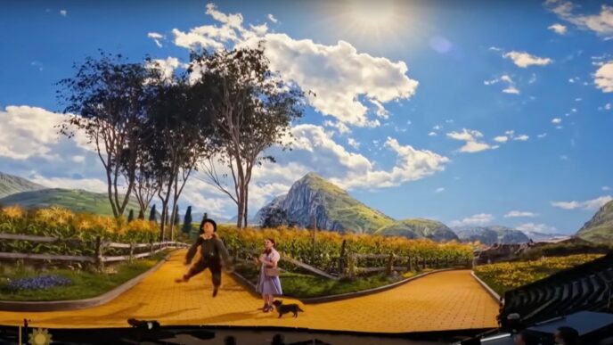 Still from CBS Sunday Morning showing The Wizard of Oz