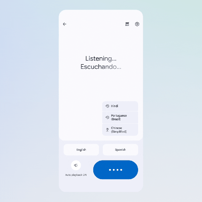 Google Translate Live Conversation