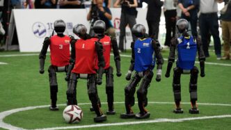 Robot teams at the Beijing 2022 venue