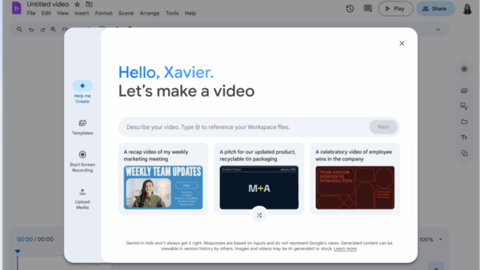 Google Introduces New Vids Shortcut Button to Simplify Drive Video Editing