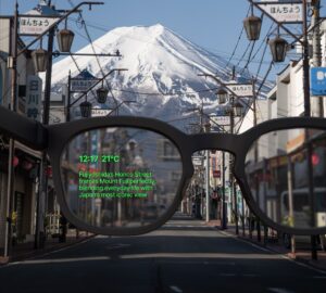 A rendering of the Halo AI smart glasses.